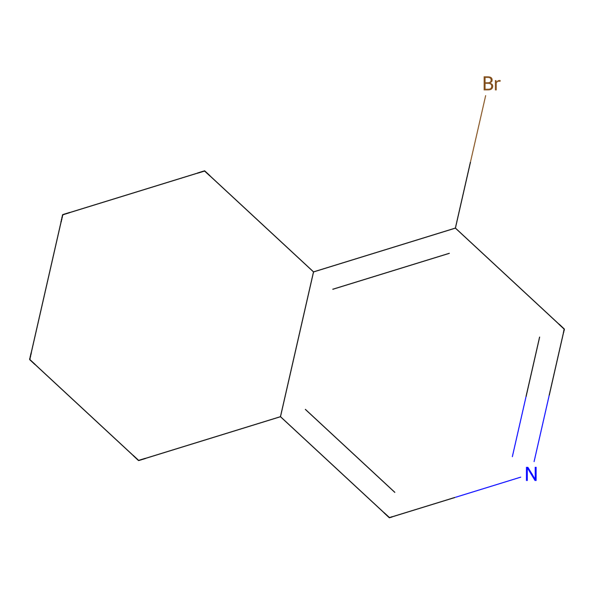 4-Bromo-5,6,7,8-tetrahydroisoquinoline molecular structure, CAS 850349-00-7