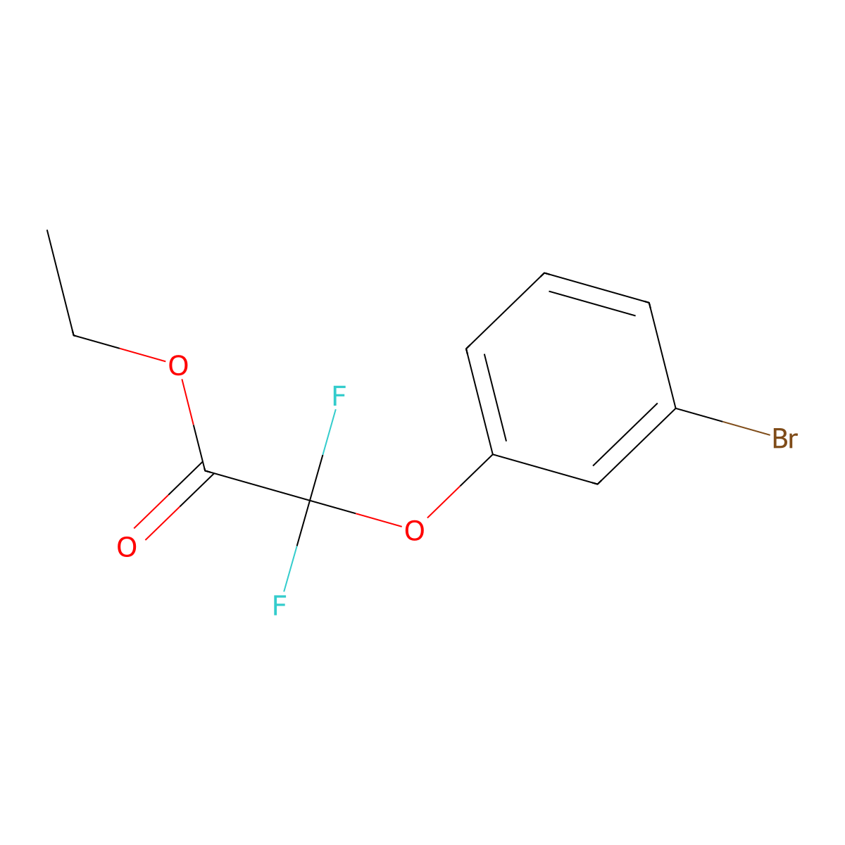 (3-Bromo-phenoxy)-difluoro-acetic acid ethyl ester molecular structure, CAS 850349-28-9