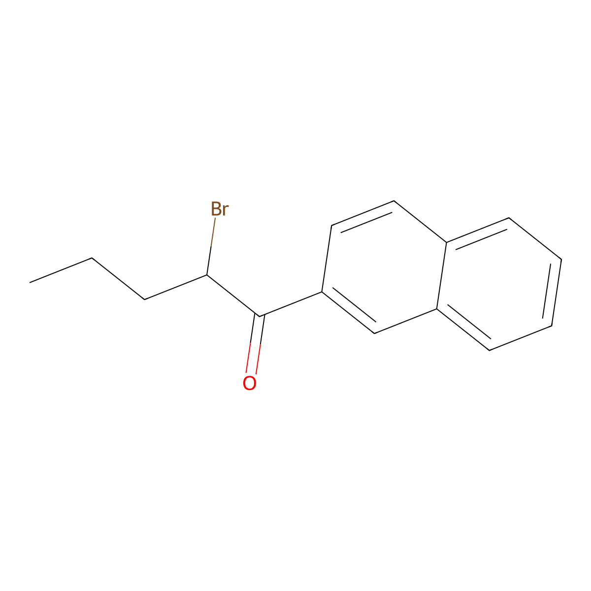 2-Bromo-1-(naphthalen-2-yl)pentan-1-one molecular structure, CAS 850352-43-1
