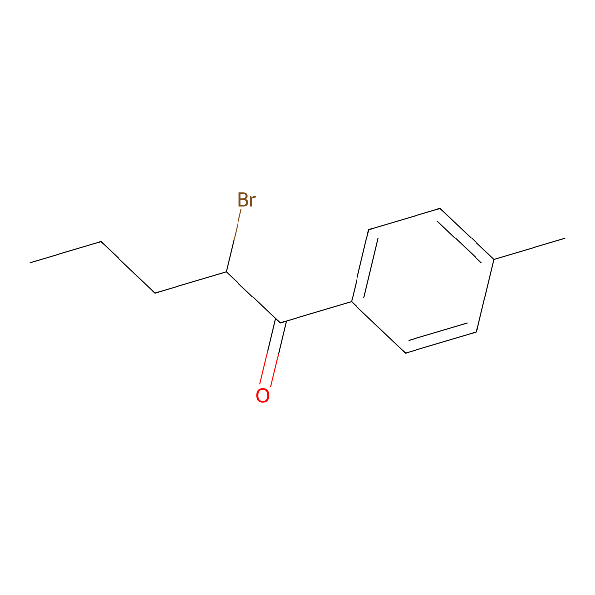 2-Bromo-1-(4-methylphenyl)-1-pentanone molecular structure, CAS 850352-48-6