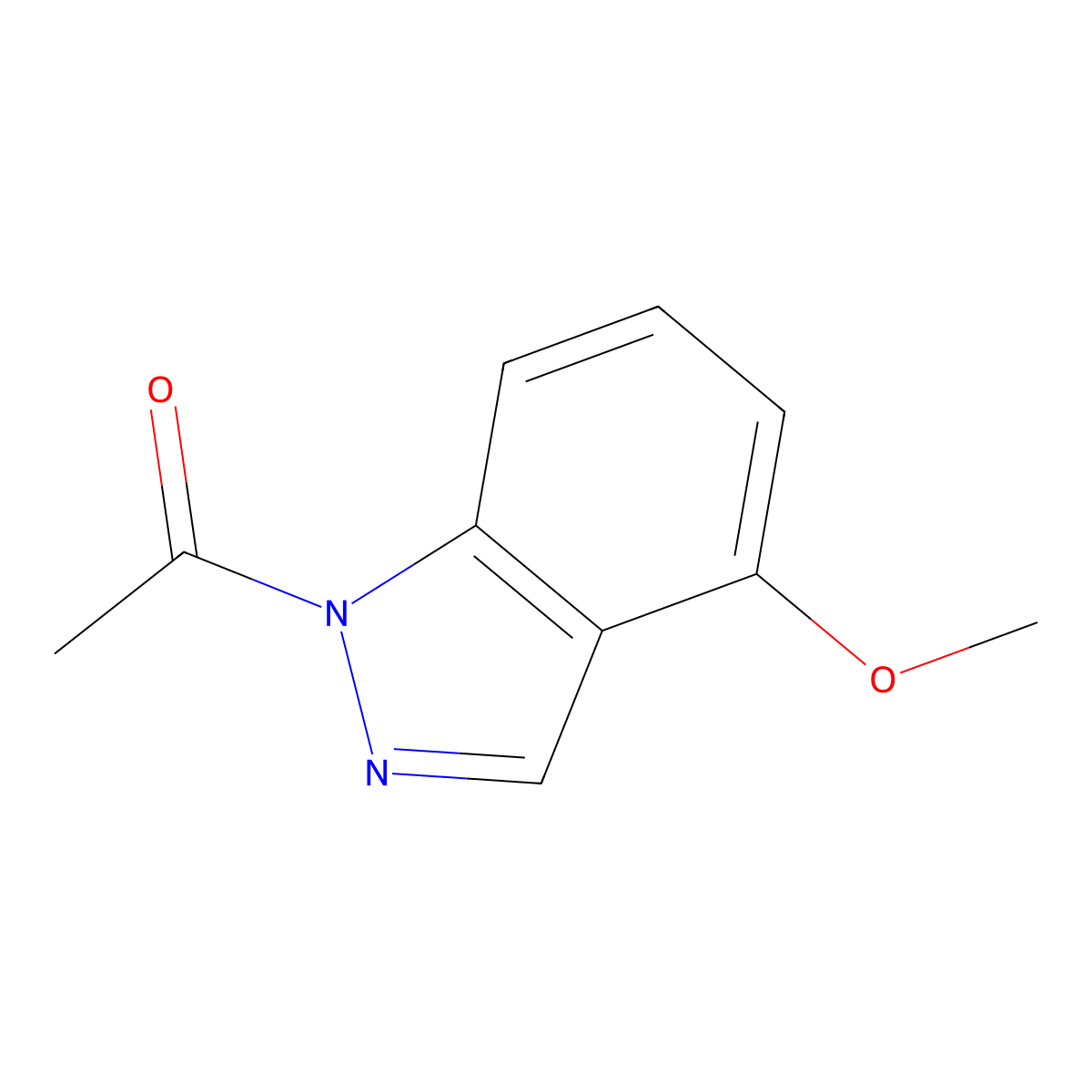 1-(4-methoxy-1H-indazol-1-yl)ethanone molecular structure, CAS 850363-63-2