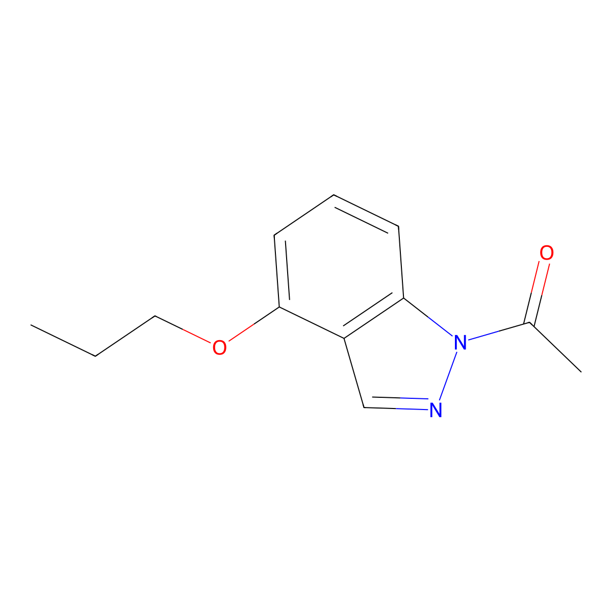 1-(4-Propoxy-1H-indazol-1-yl)ethanone molecular structure, CAS 850363-65-4