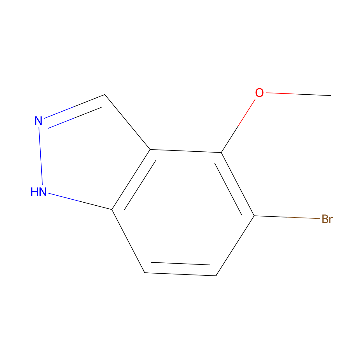 5-bromo-4-methoxy-1H-indazole molecular structure, CAS 850363-67-6