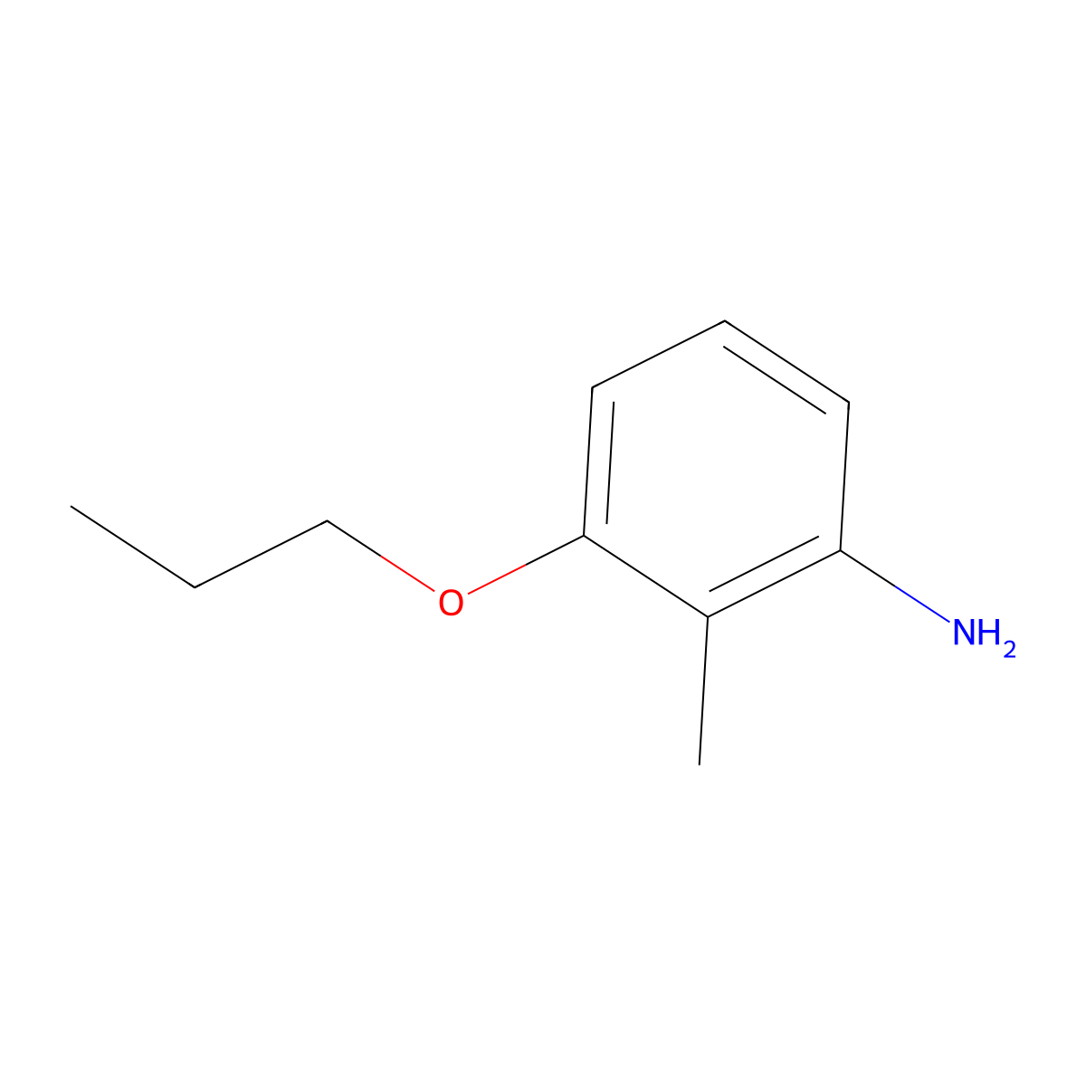 Benzenamine, 2-methyl-3-propoxy- molecular structure, CAS 850364-07-7