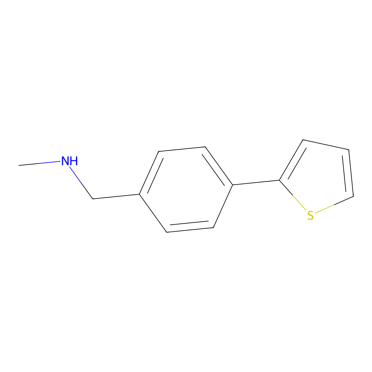 N-Methyl-N-(4-thien-2-ylbenzyl)amine molecular structure, CAS 850375-04-1