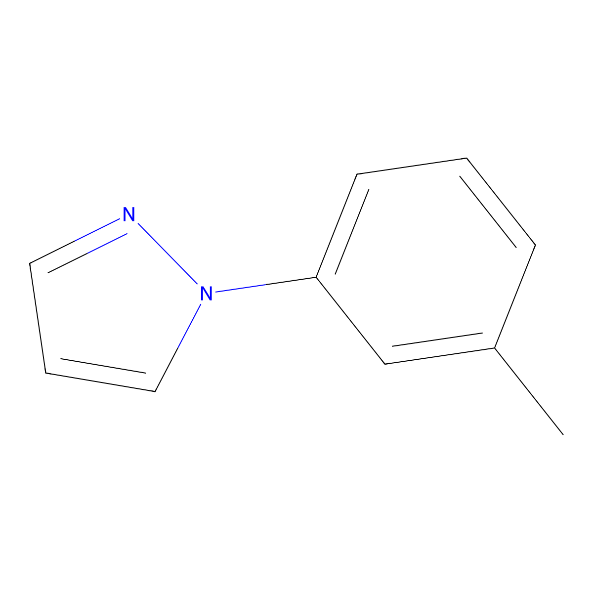 1-m-Tolyl-1H-pyrazole molecular structure, CAS 850380-23-3