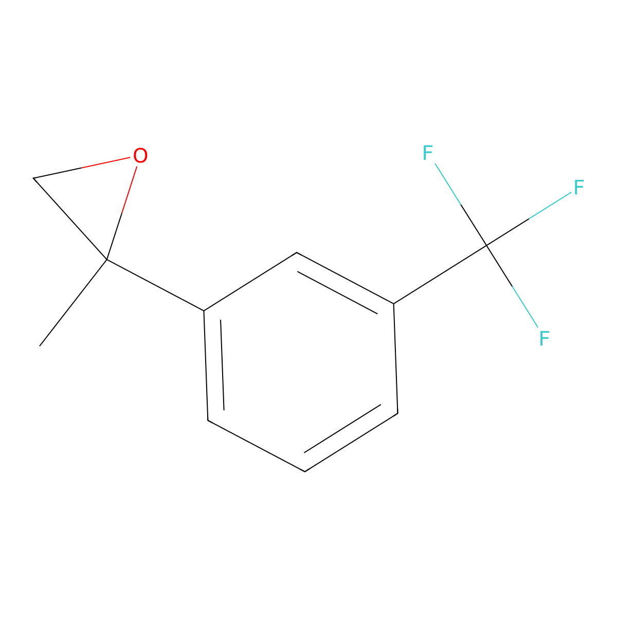 2-Methyl-2-[3-(trifluoromethyl)phenyl]oxirane molecular structure, CAS 850402-27-6