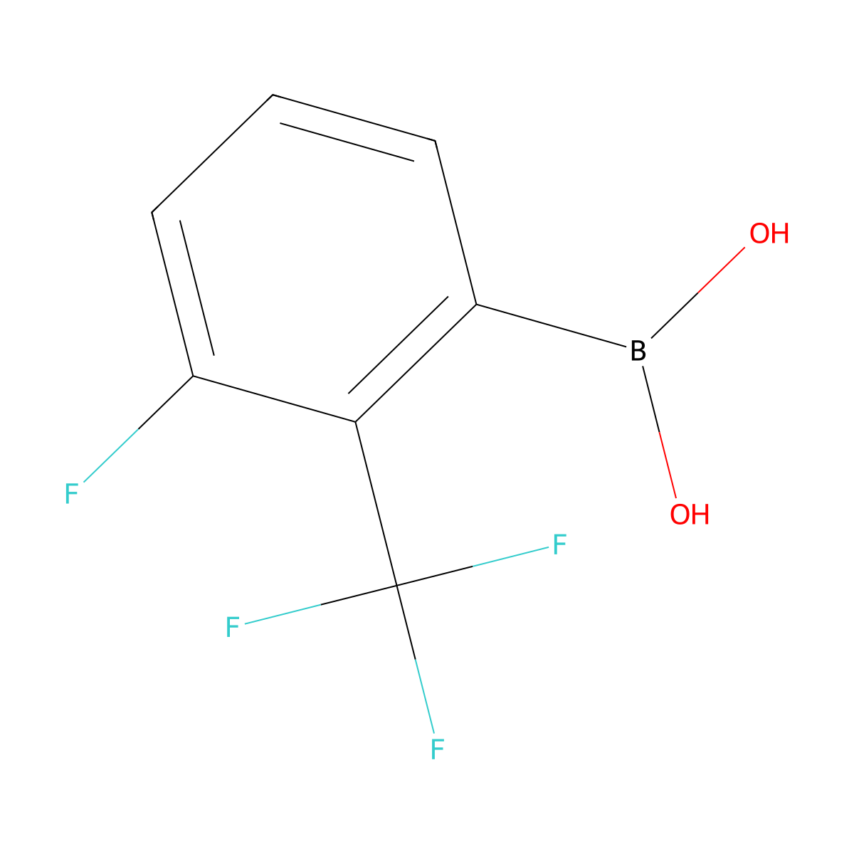 3-Fluoro-2-(trifluoromethyl)phenylboronic acid molecular structure, CAS 850411-12-0