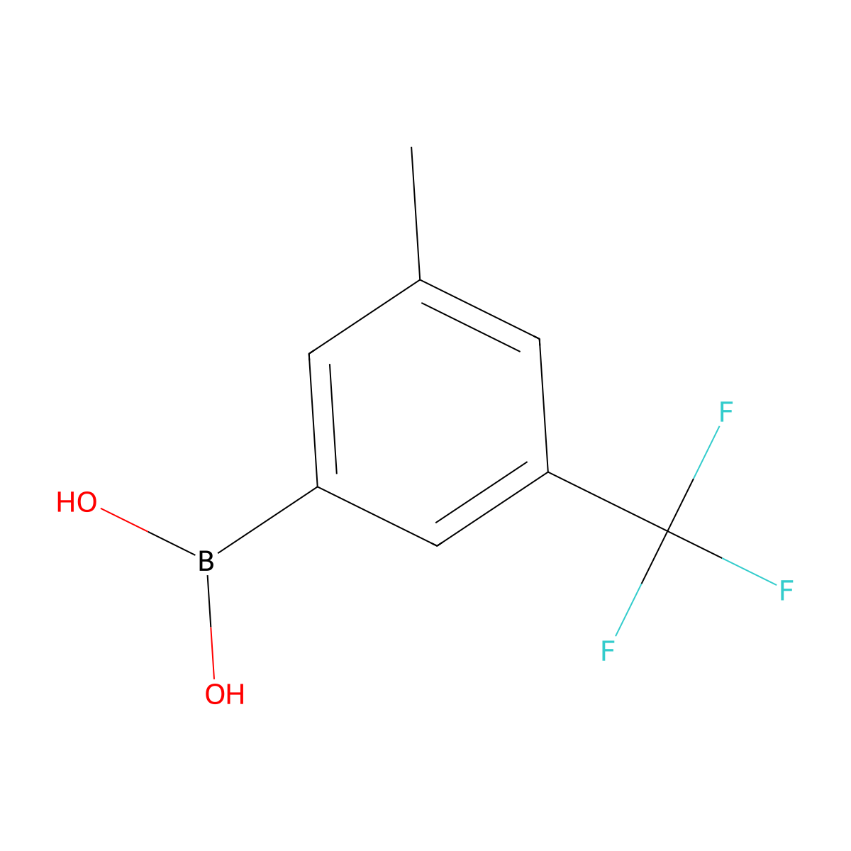 [3-Methyl-5-(trifluoromethyl)phenyl]boronic acid molecular structure, CAS 850411-13-1