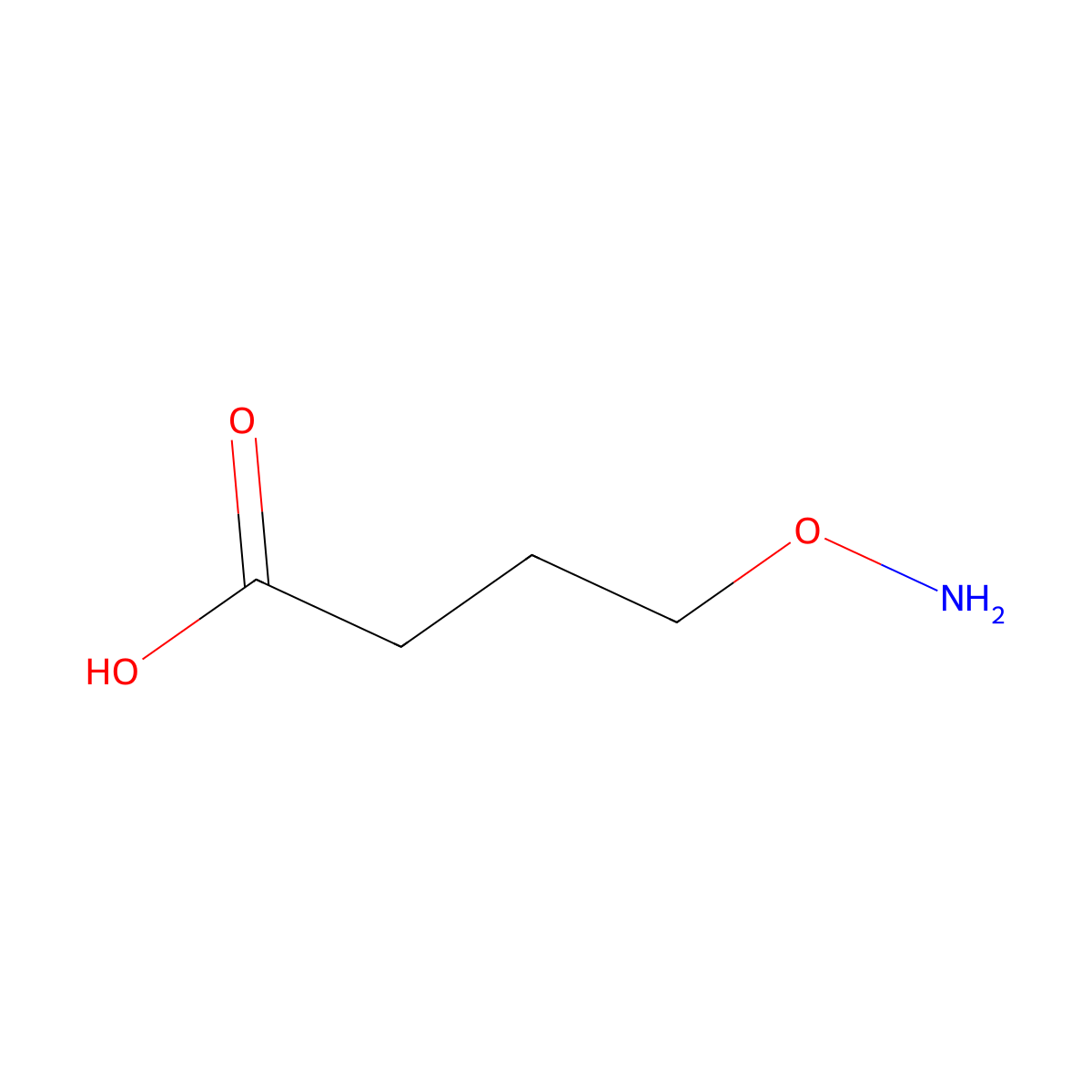 4-(Aminooxy)butyric acid molecular structure, CAS 850411-24-4