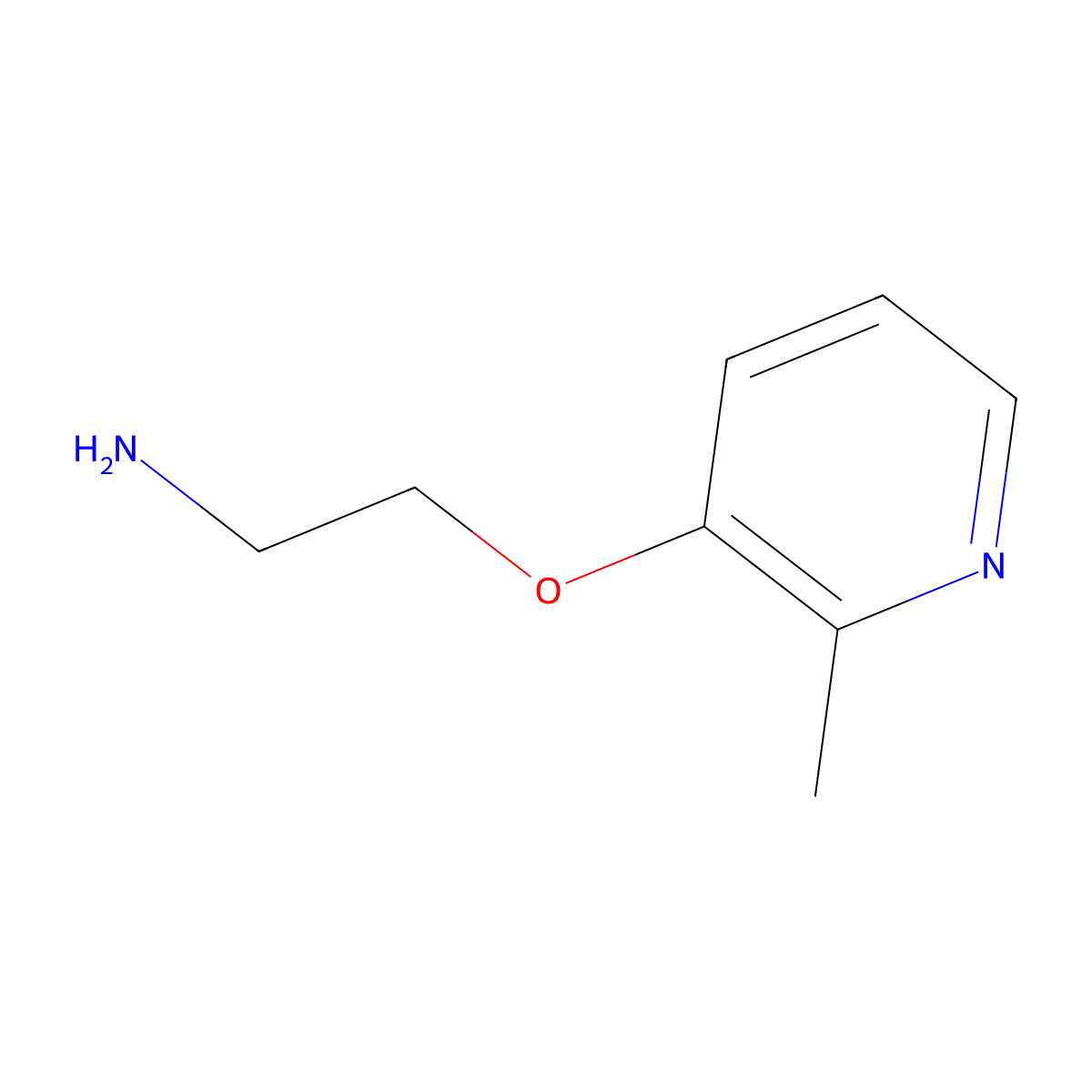 2-[(2-Methylpyridin-3-yl)oxy]ethan-1-amine molecular structure, CAS 850420-88-1