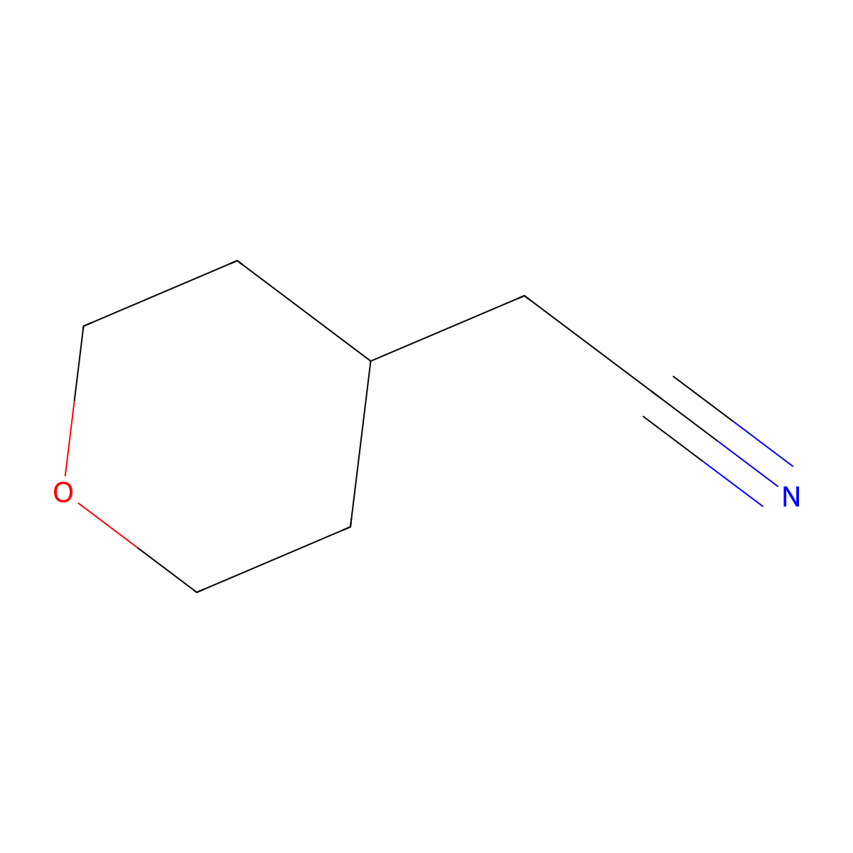 2-(Oxan-4-yl)acetonitrile molecular structure, CAS 850429-50-4