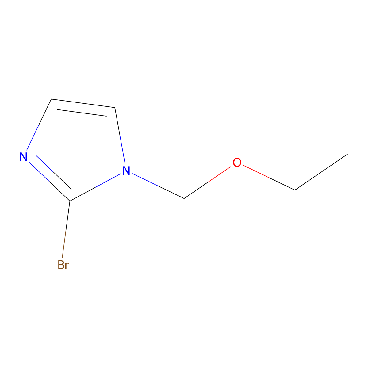 2-Bromo-1-ethoxymethylimidazole molecular structure, CAS 850429-54-8