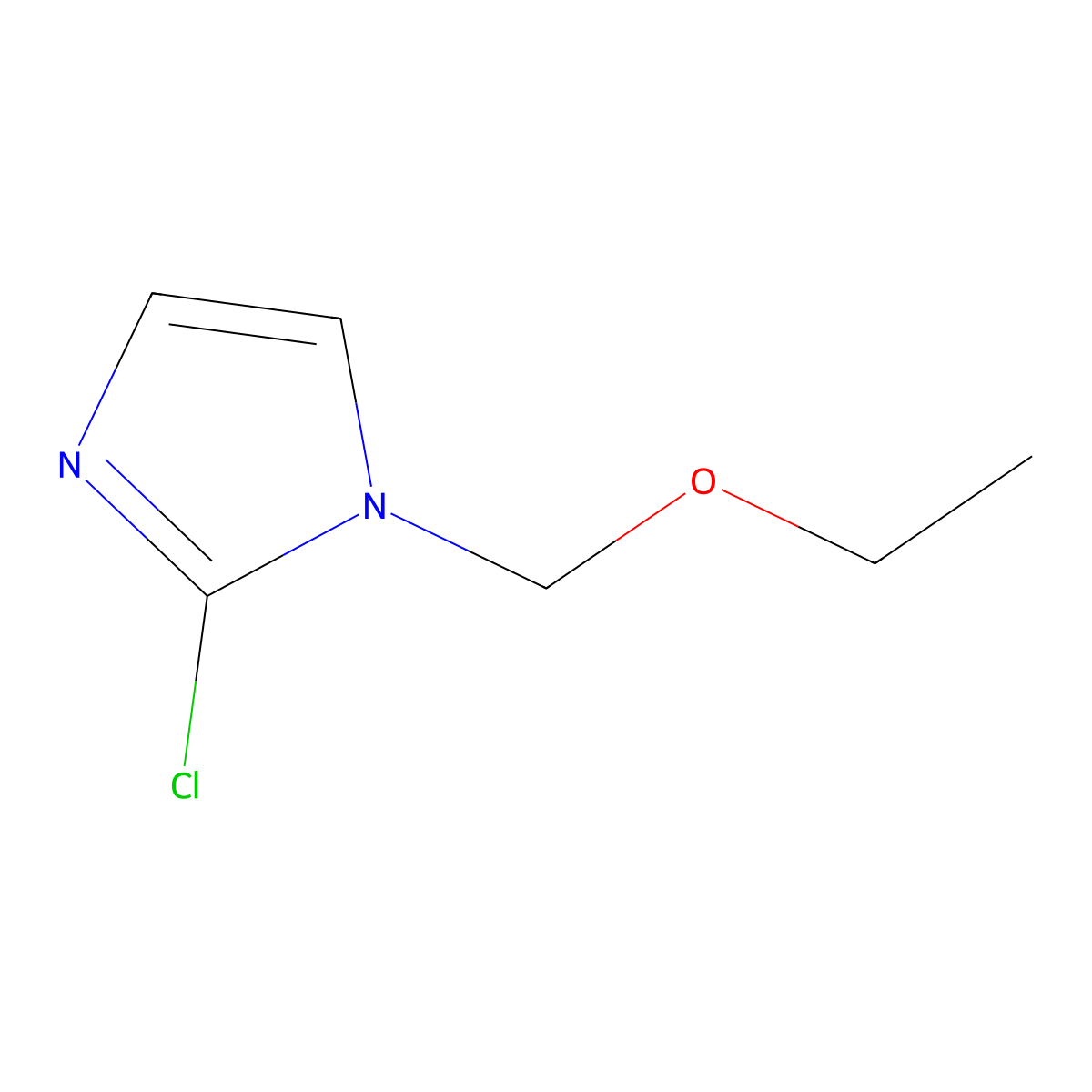 2-Chloro-1-ethoxymethylimidazole molecular structure, CAS 850429-55-9