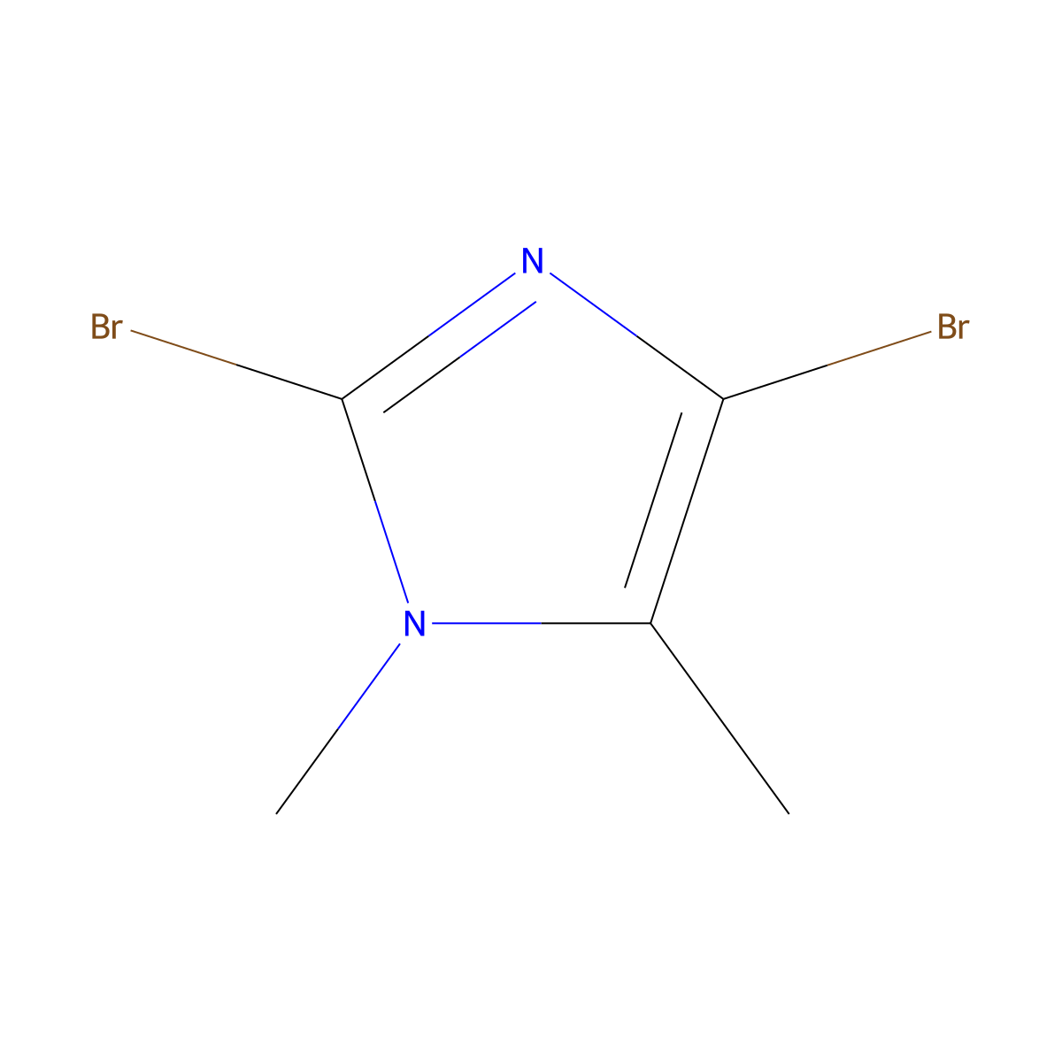 2,4-Dibromo-1,5-dimethyl-1H-imidazole molecular structure, CAS 850429-57-1
