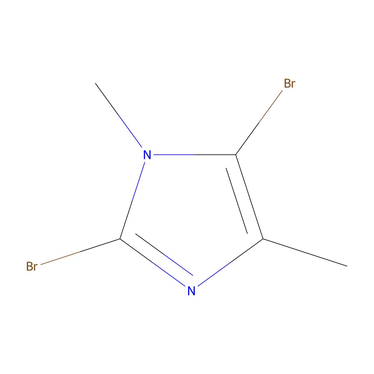 2,5-Dibromo-1,4-dimethyl-1H-imidazole molecular structure, CAS 850429-58-2