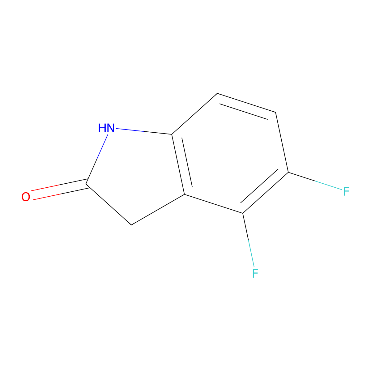 4,5-Difluorooxindole molecular structure, CAS 850429-64-0