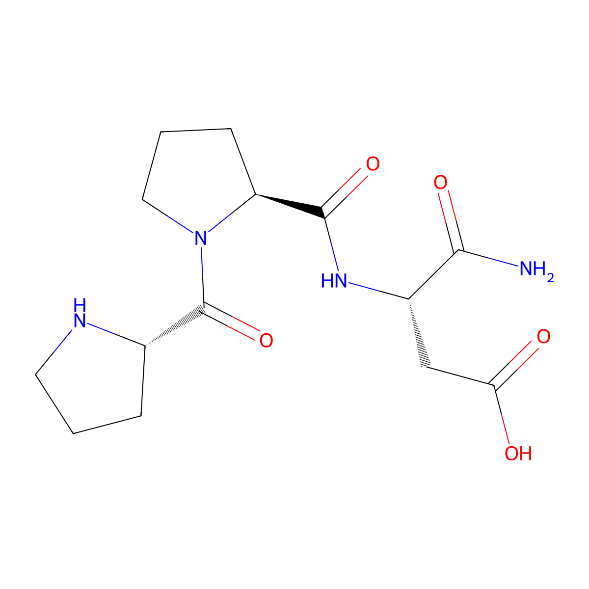 H-Pro-Pro-Asp-NH2 molecular structure, CAS 850440-85-6