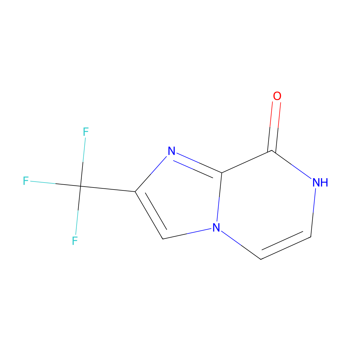 2-(trifluoromethyl)imidazo[1,2-a]pyrazin-8(7H)-one molecular structure, CAS 850445-47-5