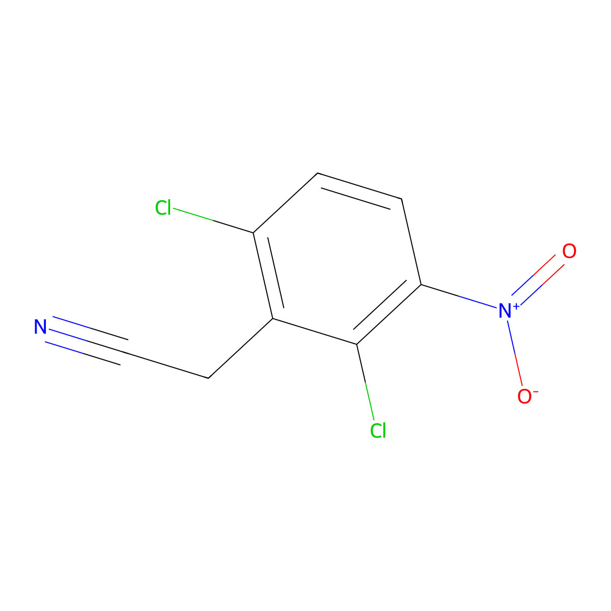 2-(2,6-Dichloro-3-nitrophenyl)acetonitrile molecular structure, CAS 850451-50-2