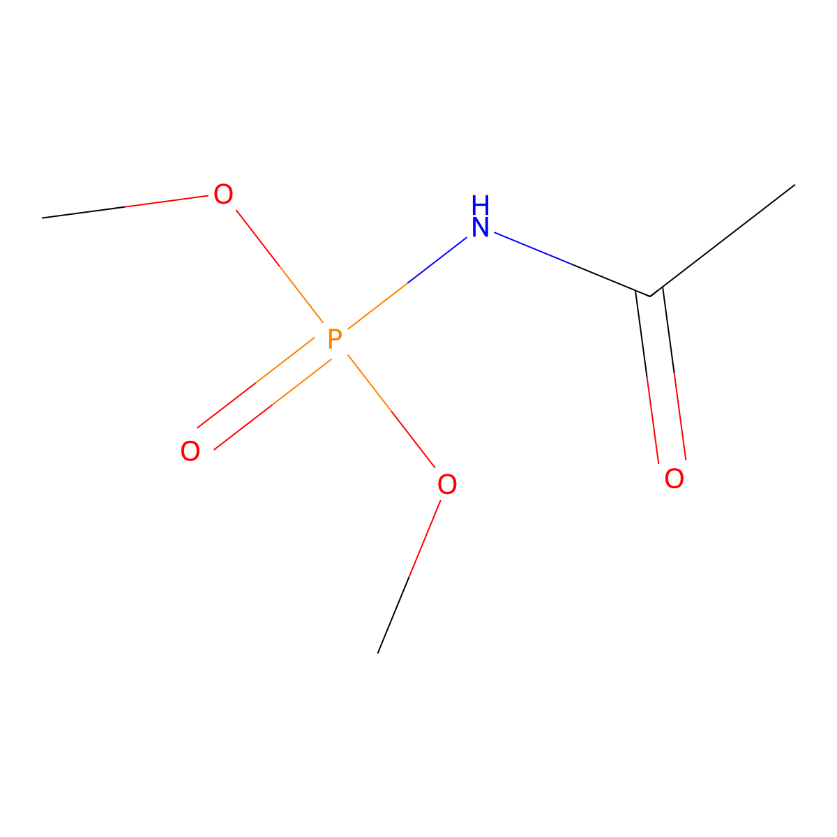 N-dimethoxyphosphorylacetamide molecular structure, CAS 85046-80-6