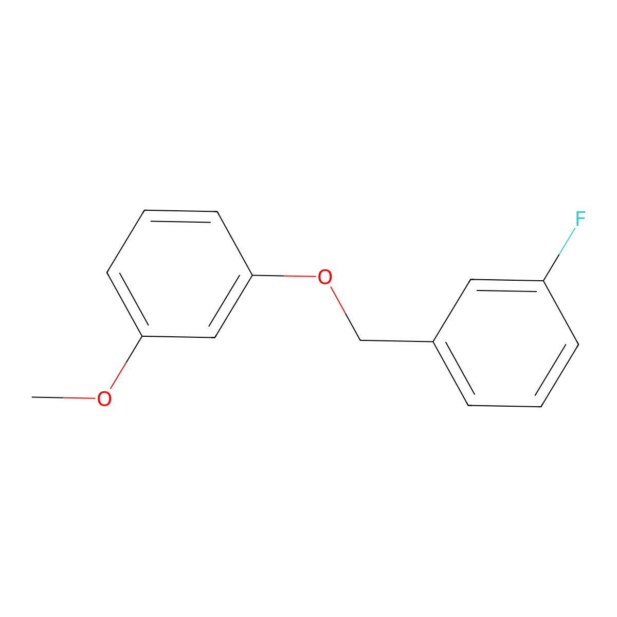 1-Fluoro-3-((3-methoxyphenoxy)methyl)benzene molecular structure, CAS 850461-60-8