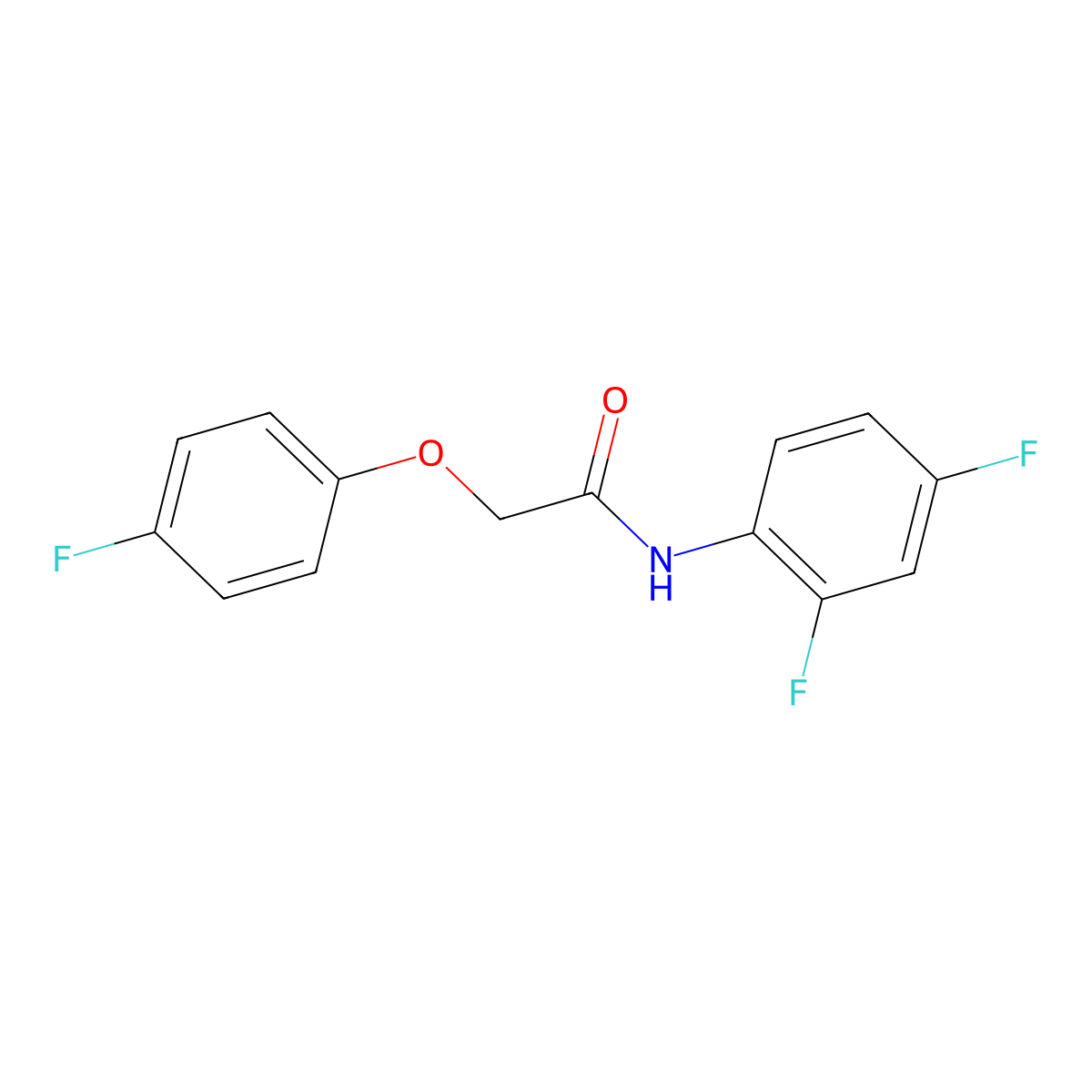 N-(2,4-difluorophenyl)-2-(4-fluorophenoxy)acetamide molecular structure, CAS 850476-49-2