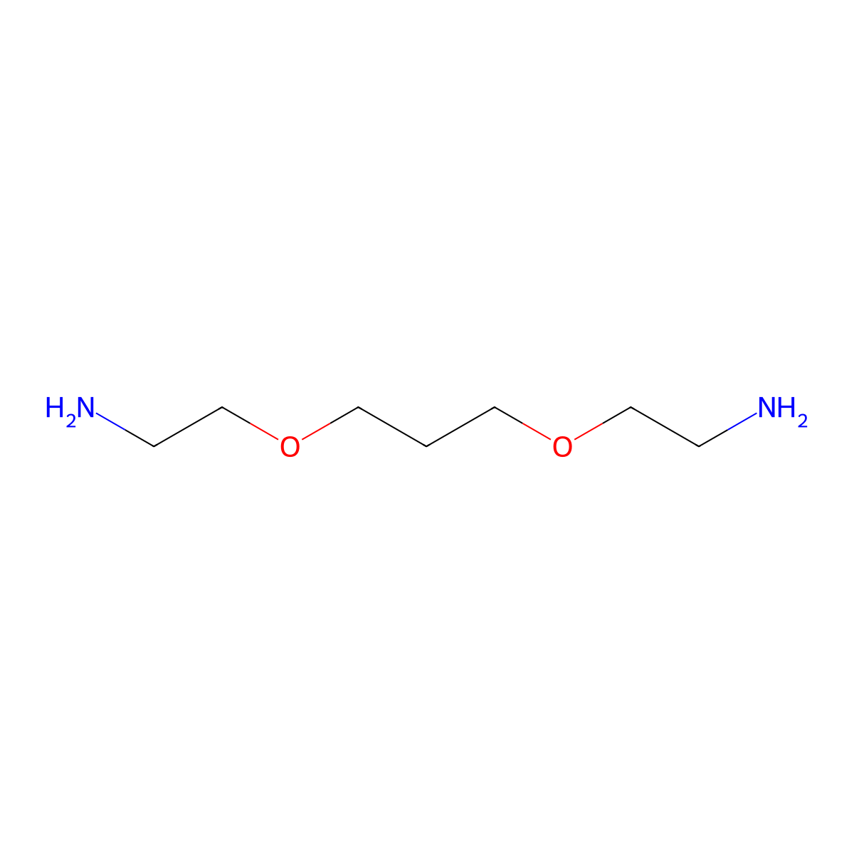 2,2'-(Propane-1,3-diylbis(oxy))bis(ethan-1-amine) molecular structure, CAS 850482-67-6