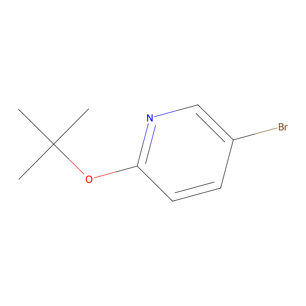 5-Bromo-2-(tert-butoxy)pyridine molecular structure, CAS 850495-91-9