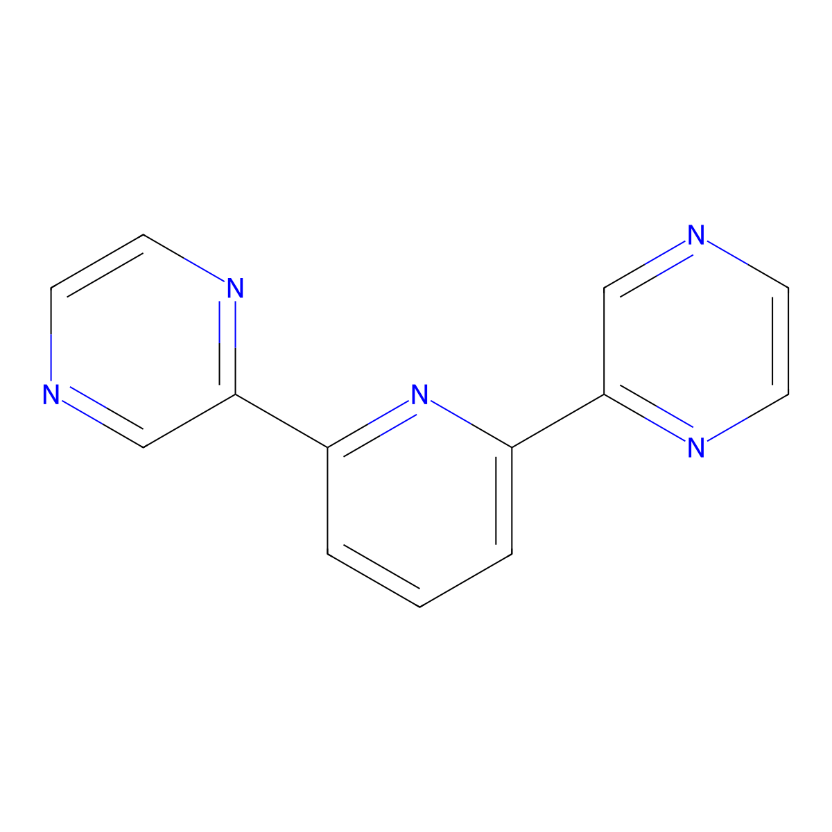 2,6-Di(pyrazin-2-yl)pyridine molecular structure, CAS 850501-41-6