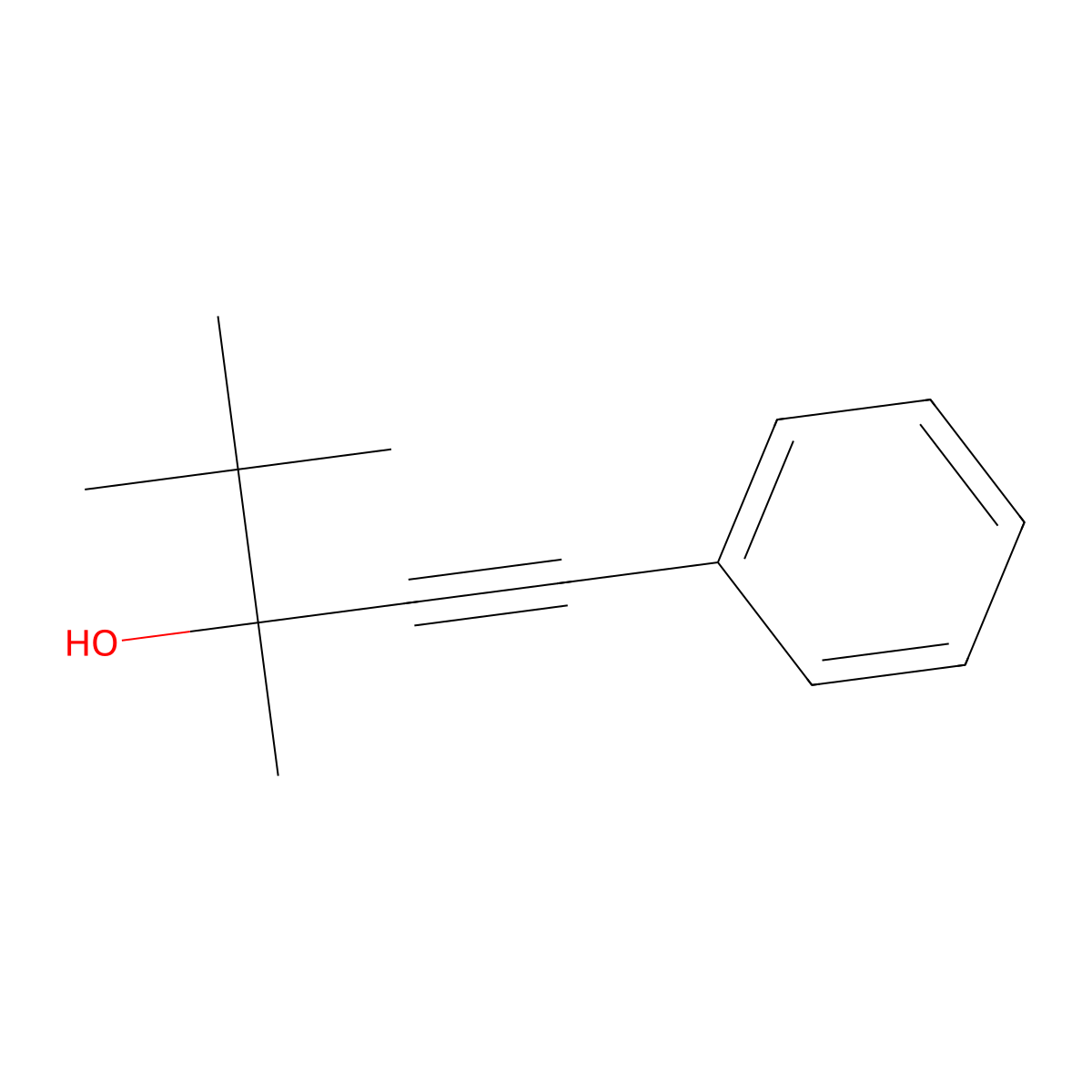 3,4,4-Trimethyl-1-phenylpent-1-yn-3-ol molecular structure, CAS 85051-67-8