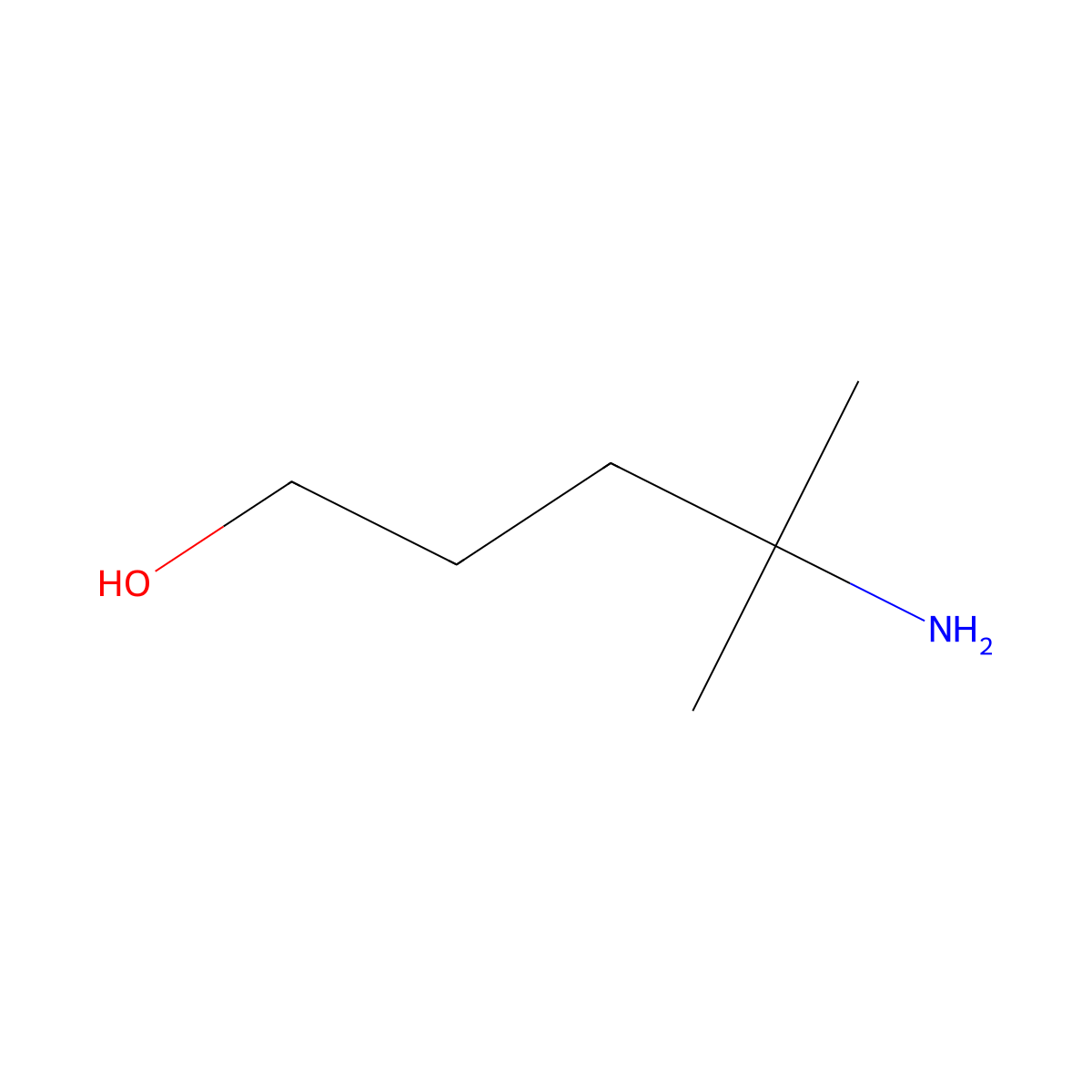 4-Amino-4-methylpentan-1-ol molecular structure, CAS 85054-53-1