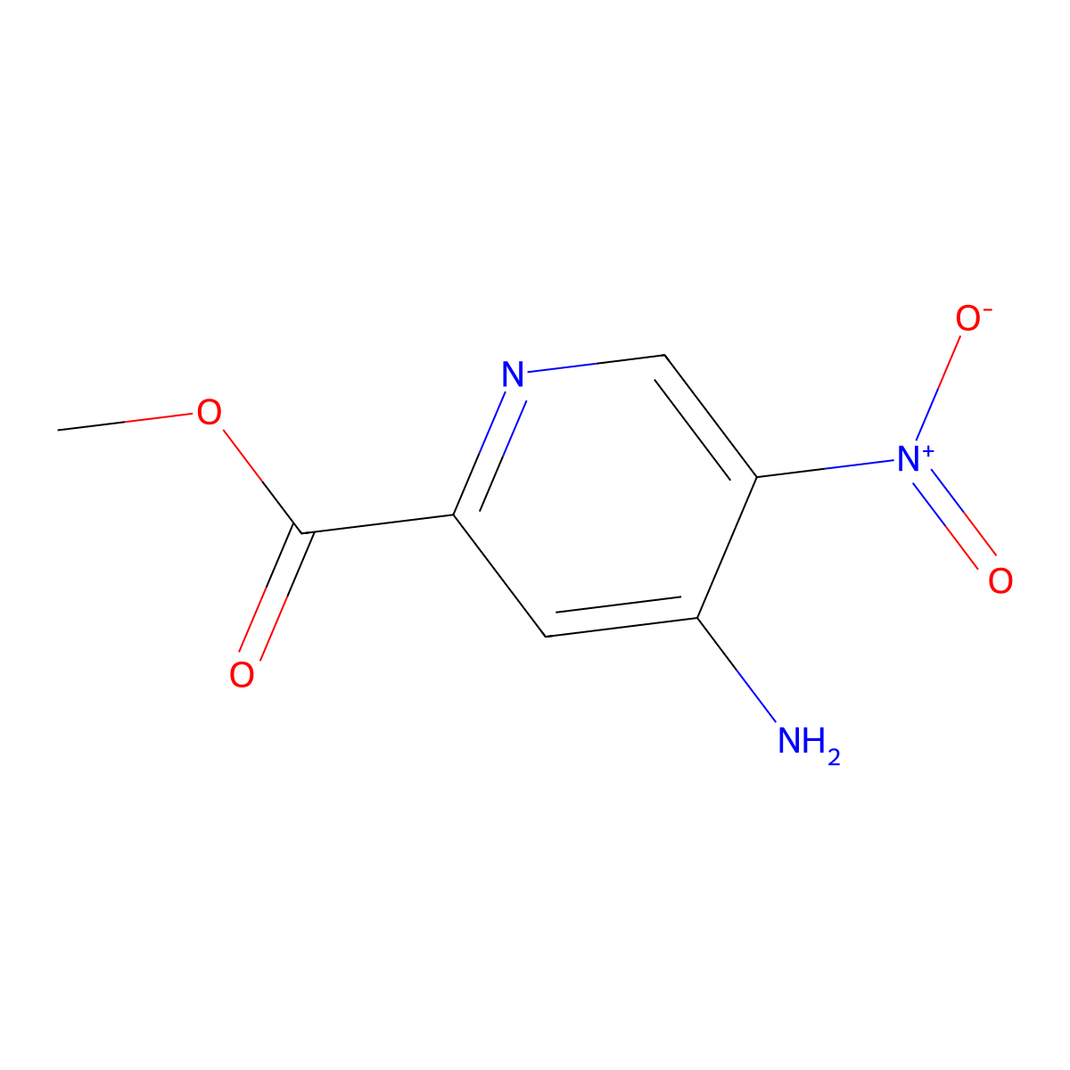 Methyl 4-amino-5-nitropyridine-2-carboxylate molecular structure, CAS 850544-21-7