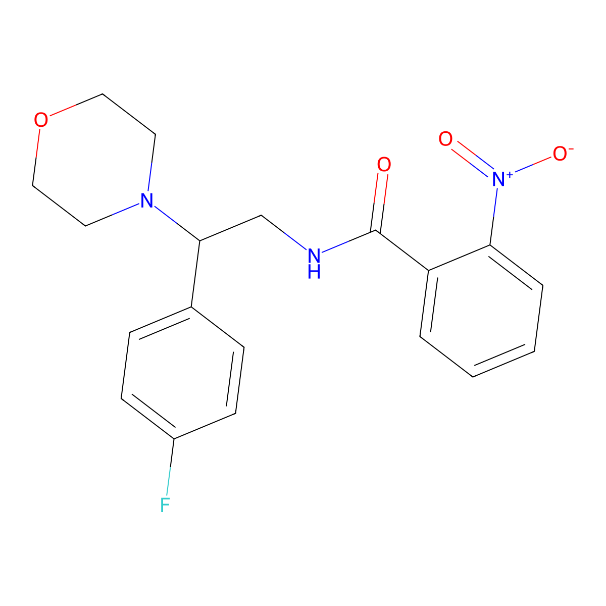N-[2-(4-fluorophenyl)-2-(morpholin-4-yl)ethyl]-2-nitrobenzamide molecular structure, CAS 850549-34-7