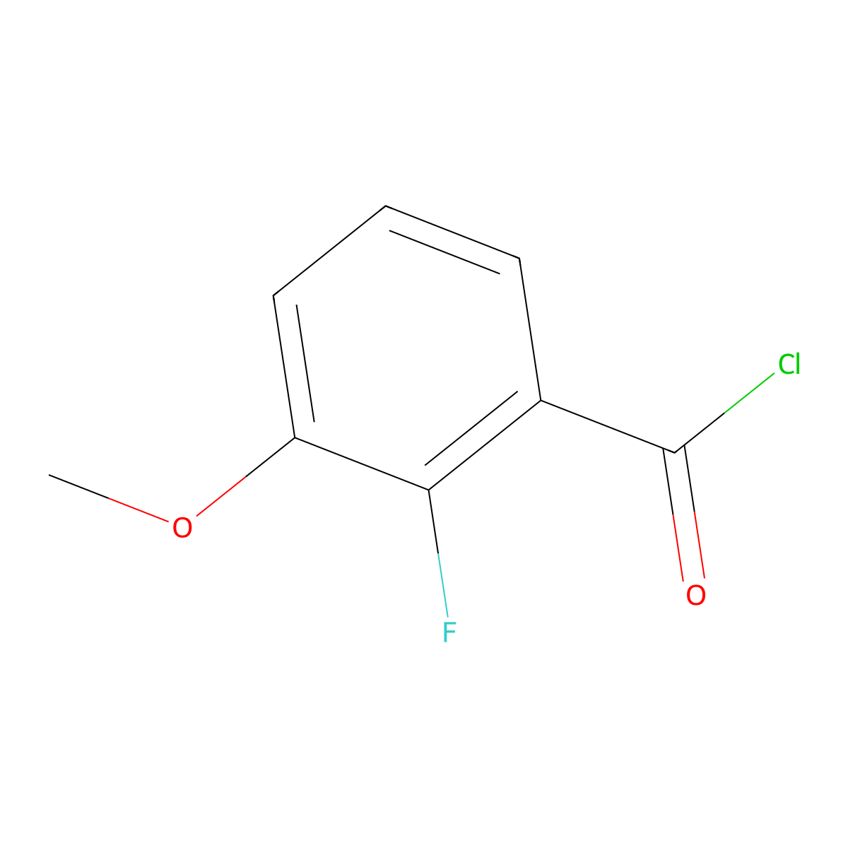 2-Fluoro-3-methoxybenzoyl chloride molecular structure, CAS 850563-45-0