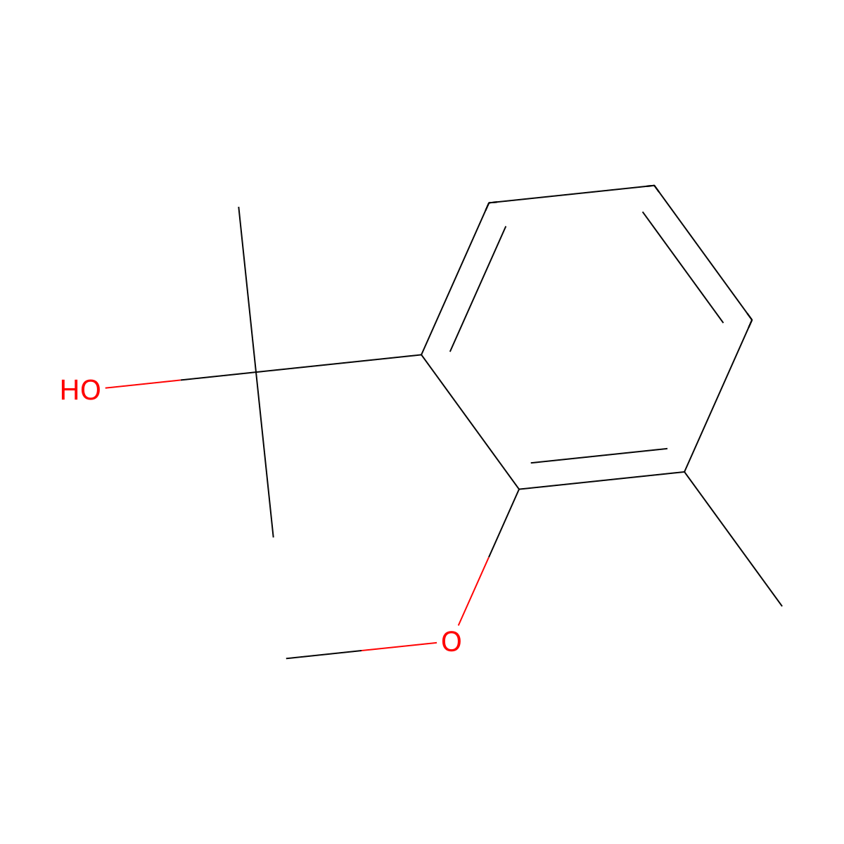 2-(2-Methoxy-3-methylphenyl)propan-2-ol molecular structure, CAS 850565-13-8