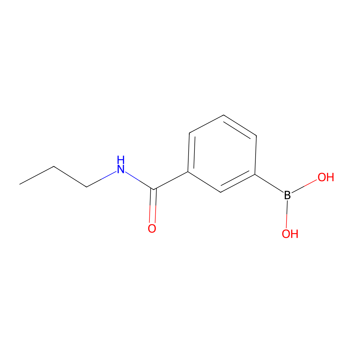(3-(Propylcarbamoyl)phenyl)boronic acid molecular structure, CAS 850567-22-5