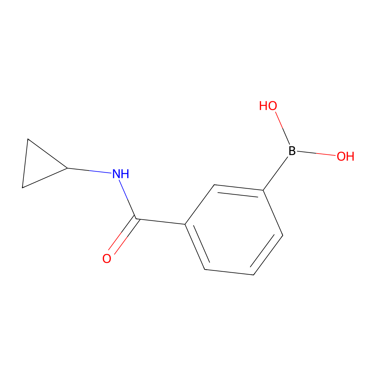 3-(Cyclopropylaminocarbonyl)phenylboronic acid molecular structure, CAS 850567-23-6