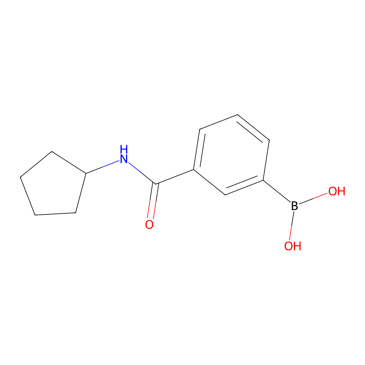 (3-(Cyclopentylcarbamoyl)phenyl)boronic acid molecular structure, CAS 850567-24-7