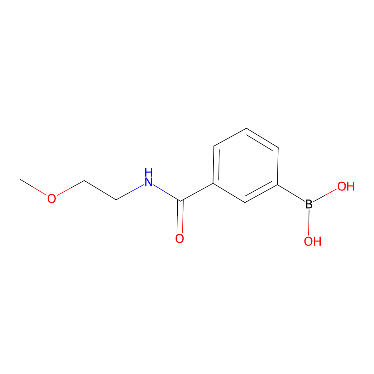 3-((2-Methoxyethyl)carbamoyl)benzeneboronic acid molecular structure, CAS 850567-33-8