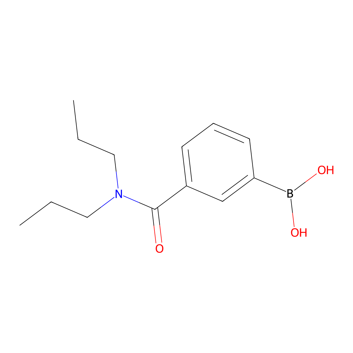 (3-(Dipropylcarbamoyl)phenyl)boronic acid molecular structure, CAS 850567-39-4