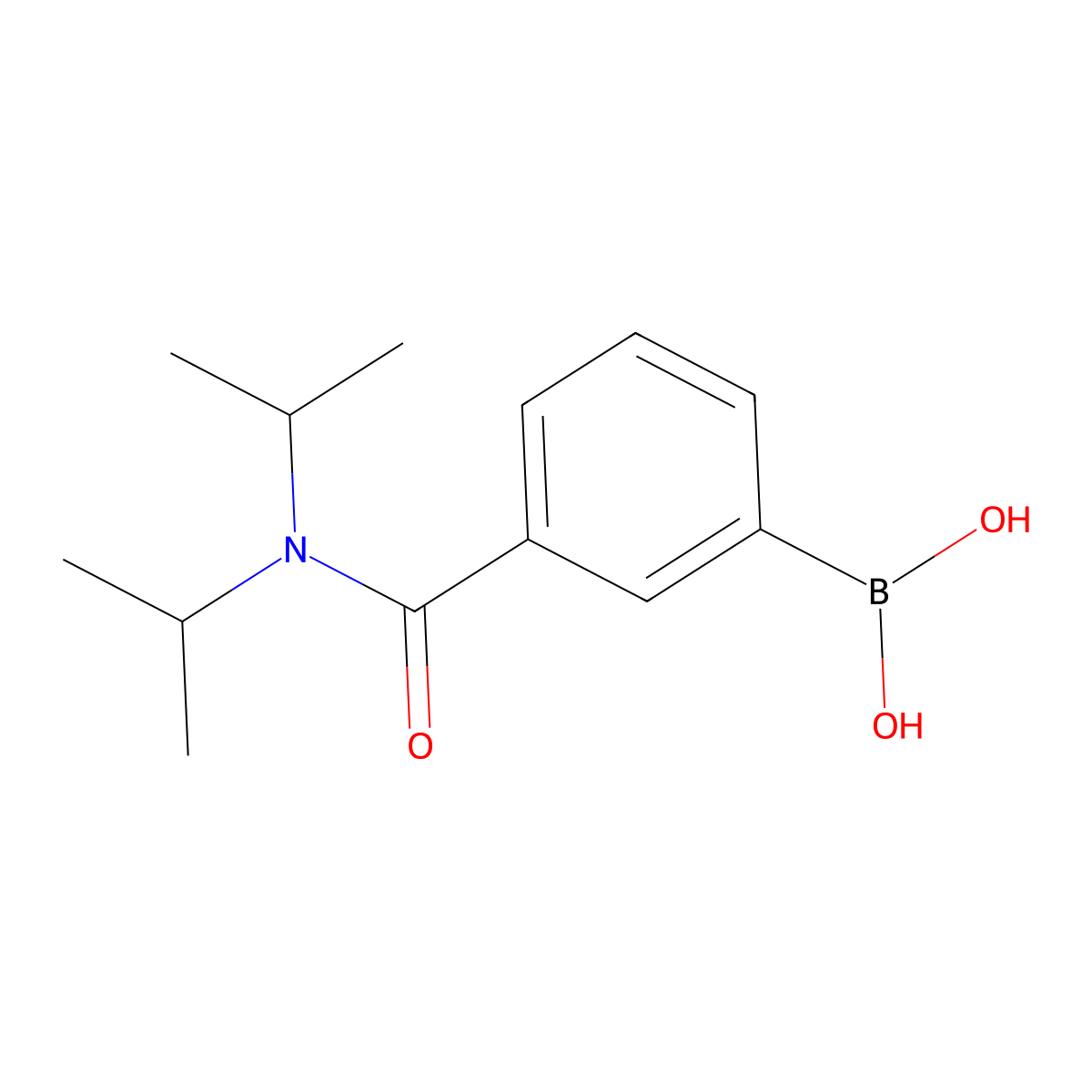 (3-(Diisopropylcarbamoyl)phenyl)boronic acid molecular structure, CAS 850567-40-7