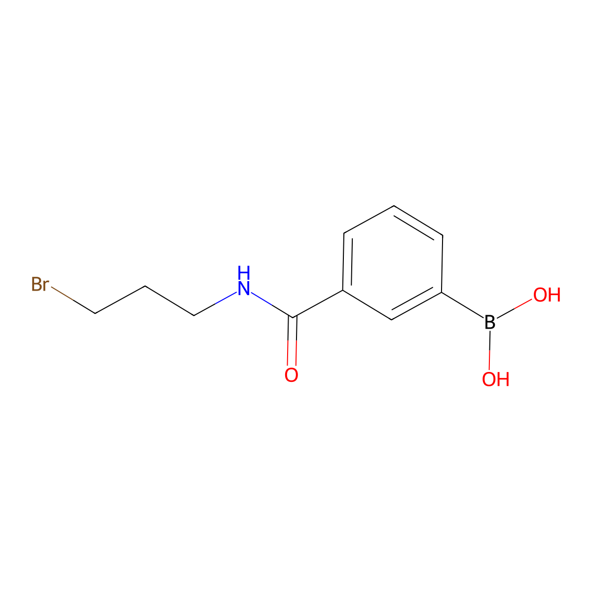 N-(3-Bromopropyl) 3-boronobenzamide molecular structure, CAS 850567-42-9