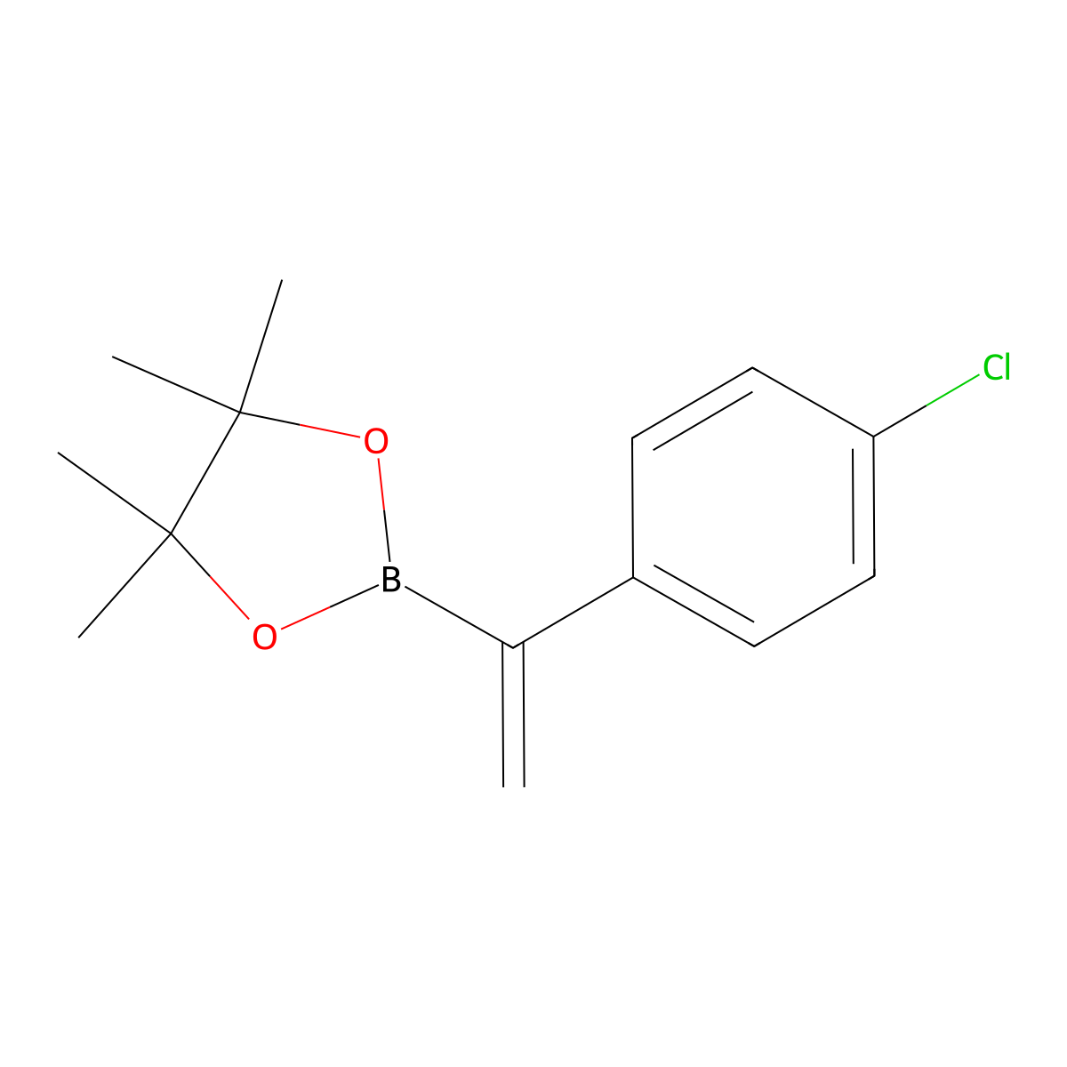 1-(4-Chlorophenyl)vinylboronic acid, pinacol ester molecular structure, CAS 850567-54-3
