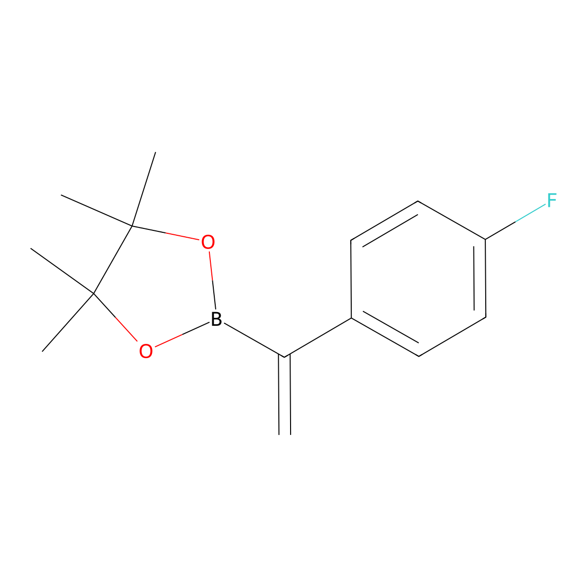 2-[1-(4-Fluorophenyl)ethenyl]-4,4,5,5-tetramethyl-1,3,2-dioxaborolane molecular structure, CAS 850567-55-4