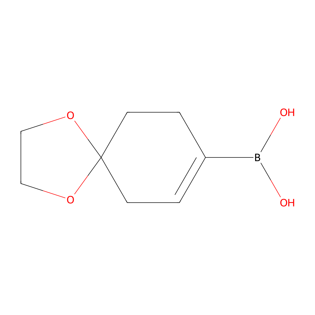 1,4-Dioxaspiro[4.5]dec-7-en-8-ylboronic acid molecular structure, CAS 850567-90-7