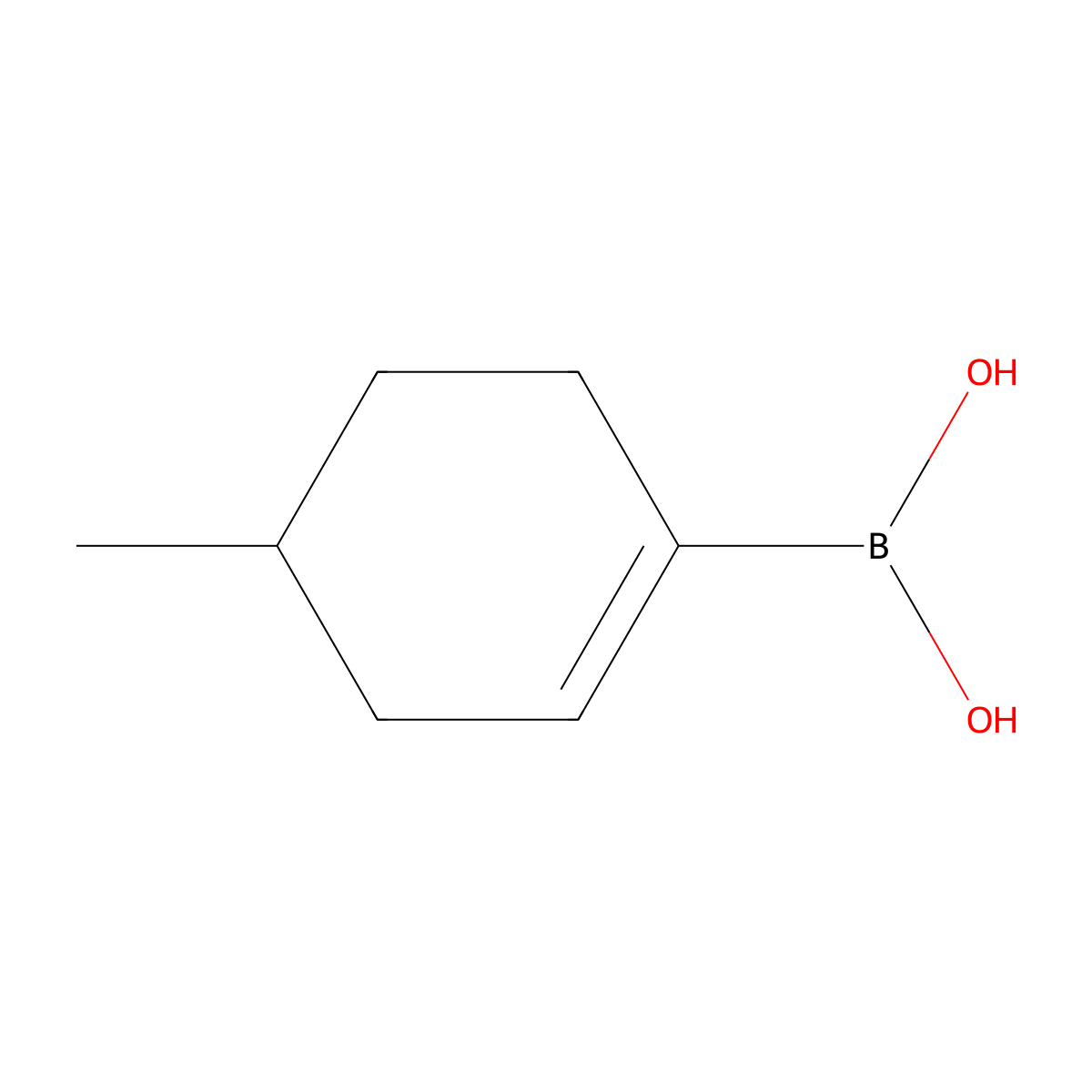 4-Methylcyclohexen-1-ylboronic acid molecular structure, CAS 850567-92-9