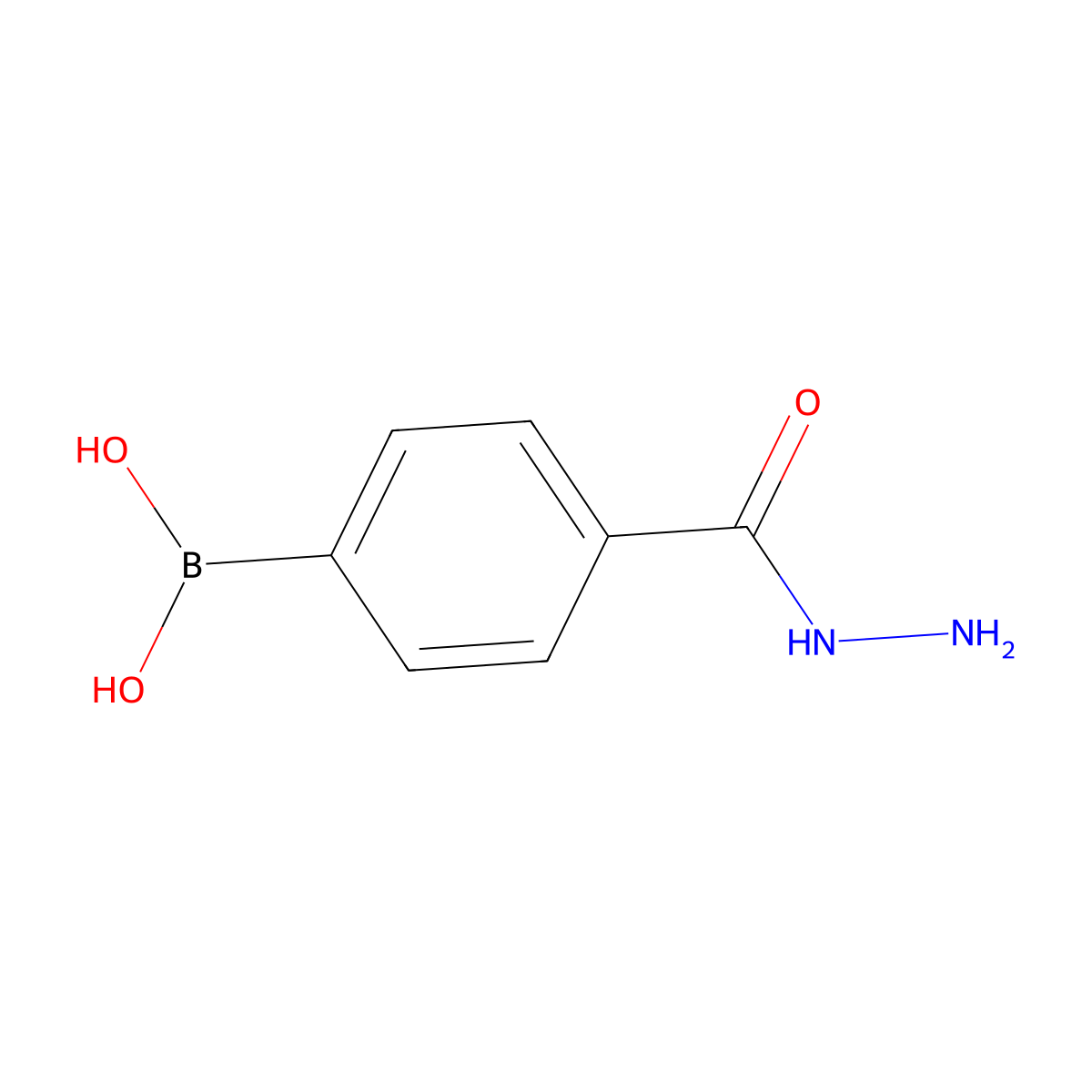(4-(Hydrazinecarbonyl)phenyl)boronic acid molecular structure, CAS 850567-95-2