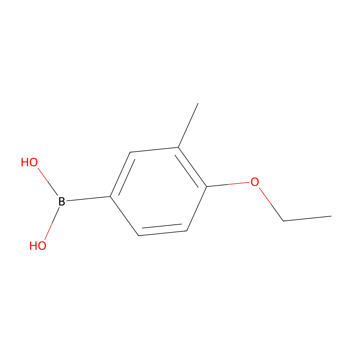 4-Ethoxy-3-methylphenylboronic acid molecular structure, CAS 850568-08-0