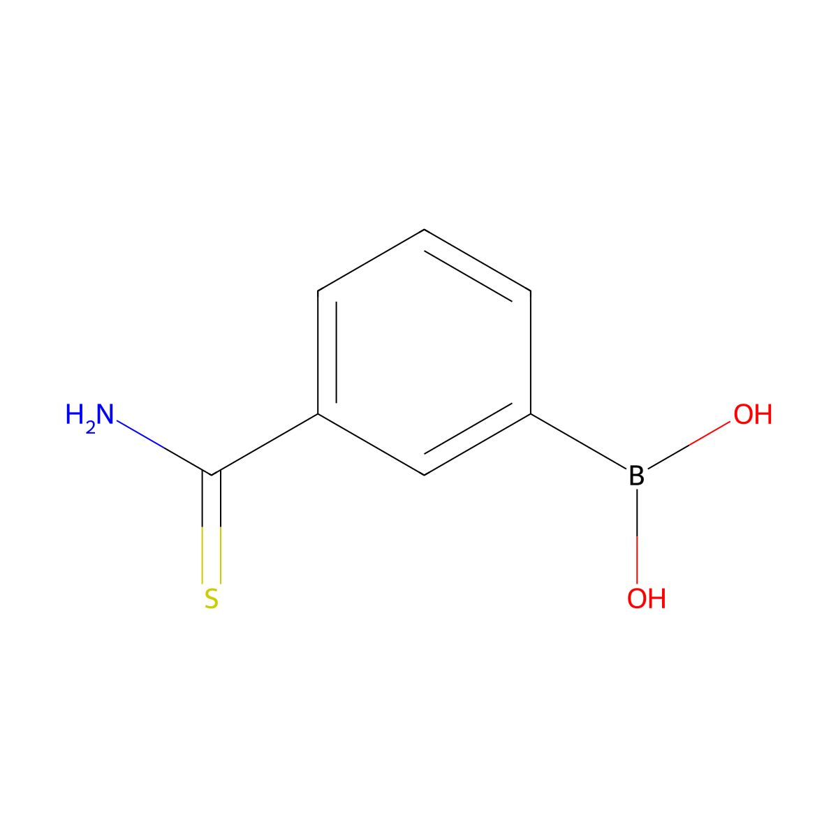 (3-Carbamothioylphenyl)boronic acid molecular structure, CAS 850568-10-4